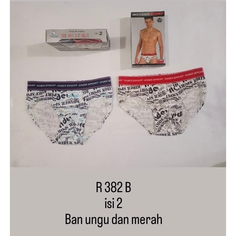 Celana Dalam Pria R 382 Rider Brief Sport isi 2