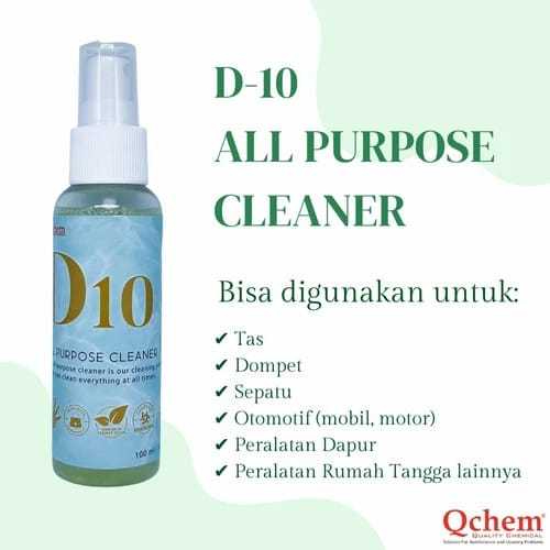 PEMBERSIH TAS SEPATU MOBIL MOTOR SERBAGUNA D-10 ALL PURPOSE CLEANER