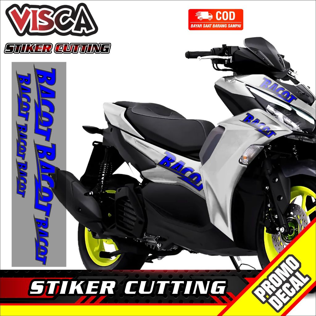 Striping Cutting Stiker Aerox 155 Connected Stiker Aerox 155 Stiker Cutting Aerox 155 Connected Vari