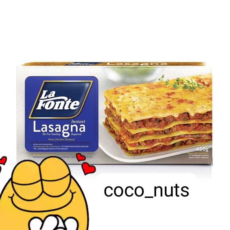 

LAFONTE LASAGNA / LA FONTE LASAGNA 450GR