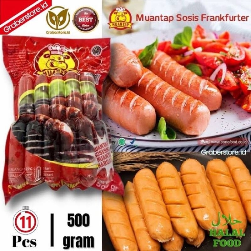 

Muantap Sosis Frankfurter Original Mini isi 10+1pcs 500gr