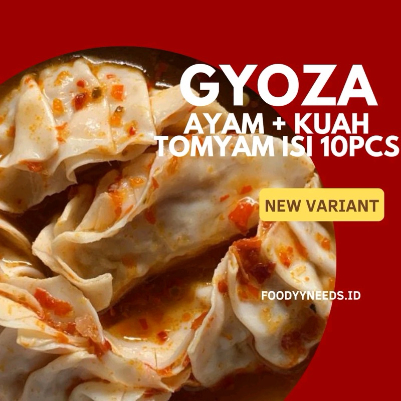 

GYOZA AYAM KUAH TOMYAM - GYOZA ISI 10PCS FREE KUAH TOMYAM