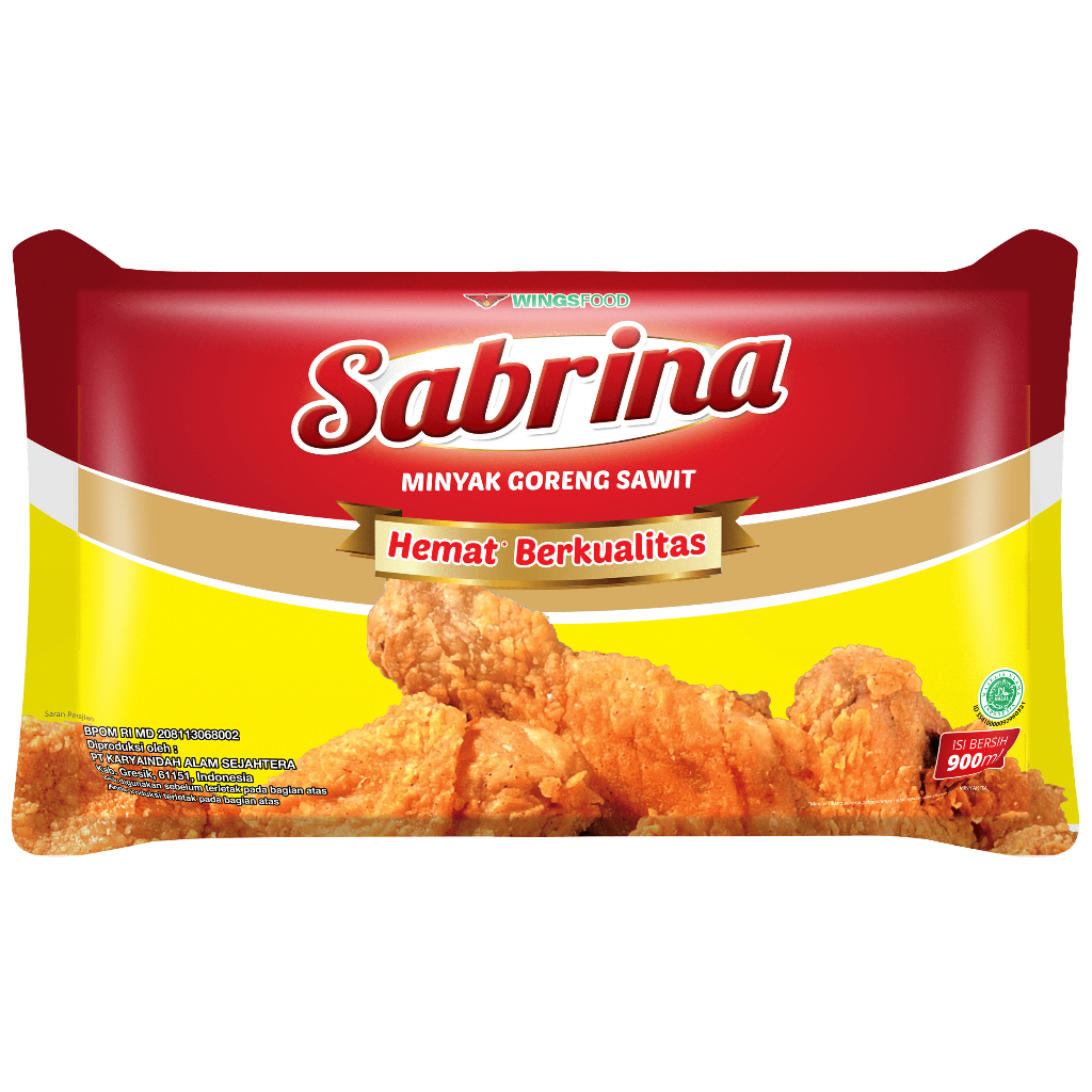 

MINYAK GORENG SABRINA 900ML (HARGA PER POUCH)