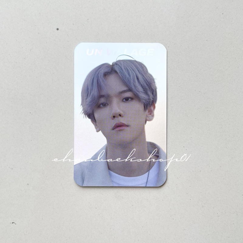 BAEKHYUN HOLOGRAM PHOTOCARD CITY LIGHT