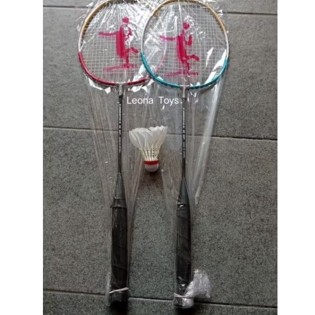 Raket badminton set 2 Raket Free 1Bola kok