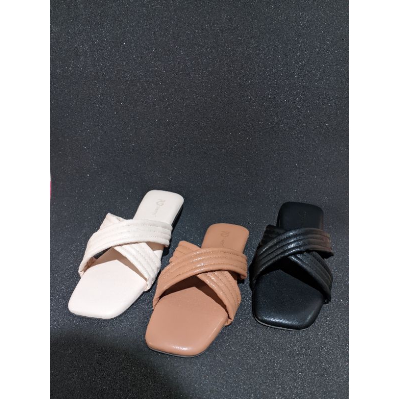 Sandal Slop Wanita Silang Sandal Wanita Kekinian