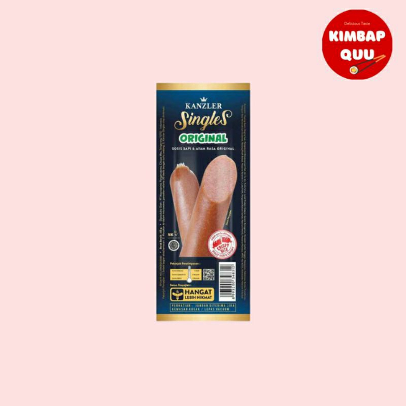 

Kanzler Sosis Singles Original Sapi & Ayam 65 gr Siap Makan