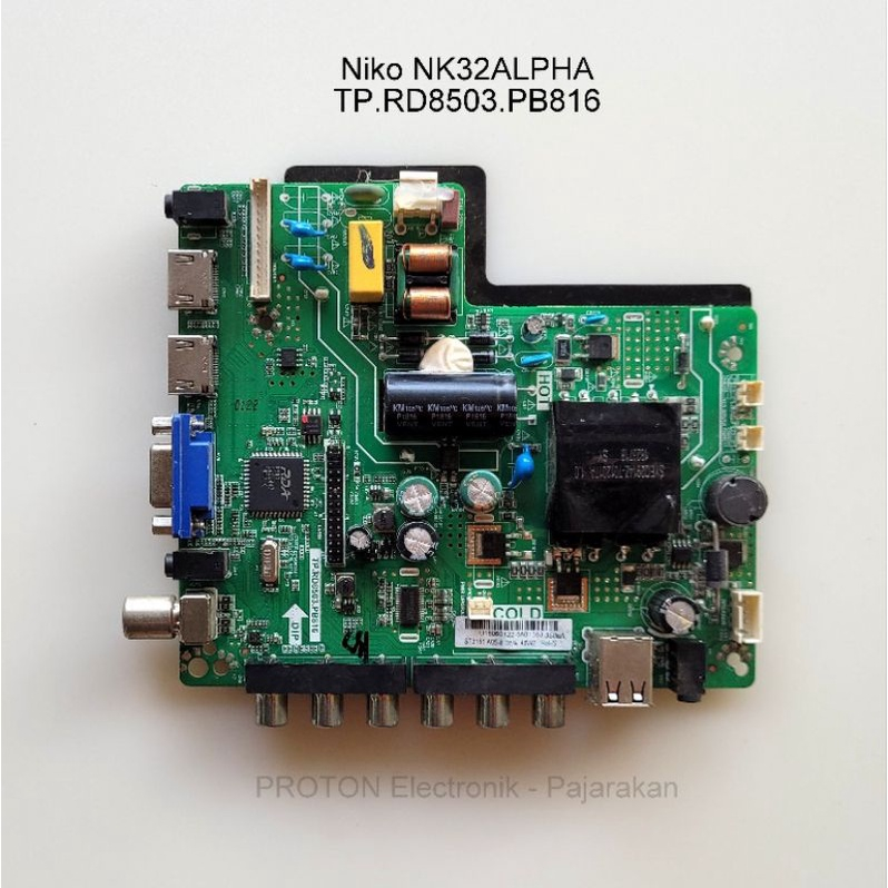 Mainboard LCD LED TV china Niko NK32ALPHA NK32 ALPHA Mesin PCB Matherboard TP.RD8503.PB816 Polytron