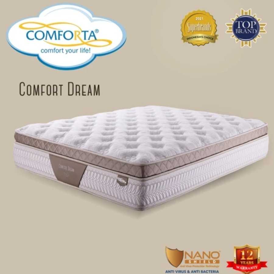Springbed 120x200 COMFORTA DREAM kasur LATEX premium matras aja