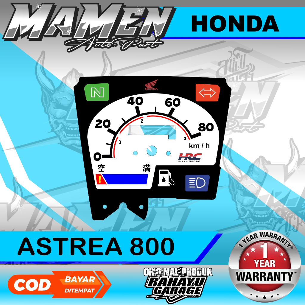 PAPAN SPEEDOMETER CUSTOM HONDA ASTREA 800