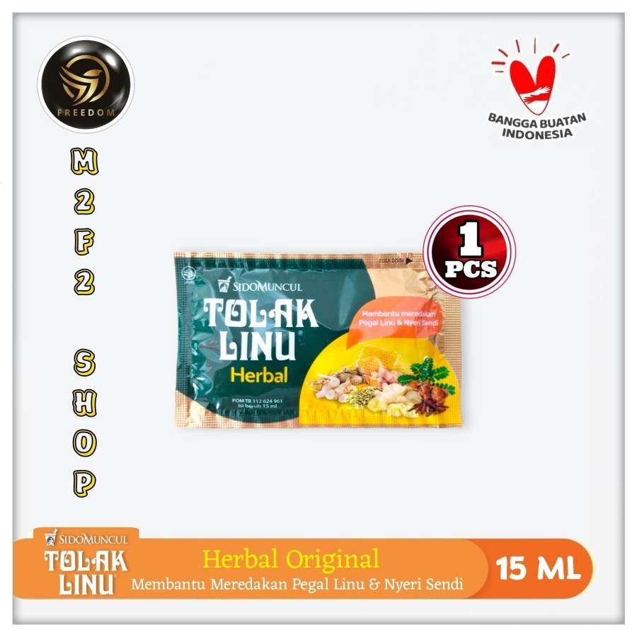 

Sido Muncul Tolak Linu Cair Original Herbal Sachet - 15 ml (Kemasan Satuan)