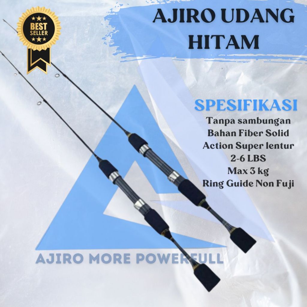 JORAN PANCING UL ULTRALIGHT AJIRO UDANG AJIRO Super Lentur Fiber Solid 2-6 Lbs