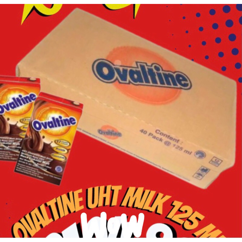 

Ovaltine susu UHT 125 ml (1 cartoon isi 40 pack)