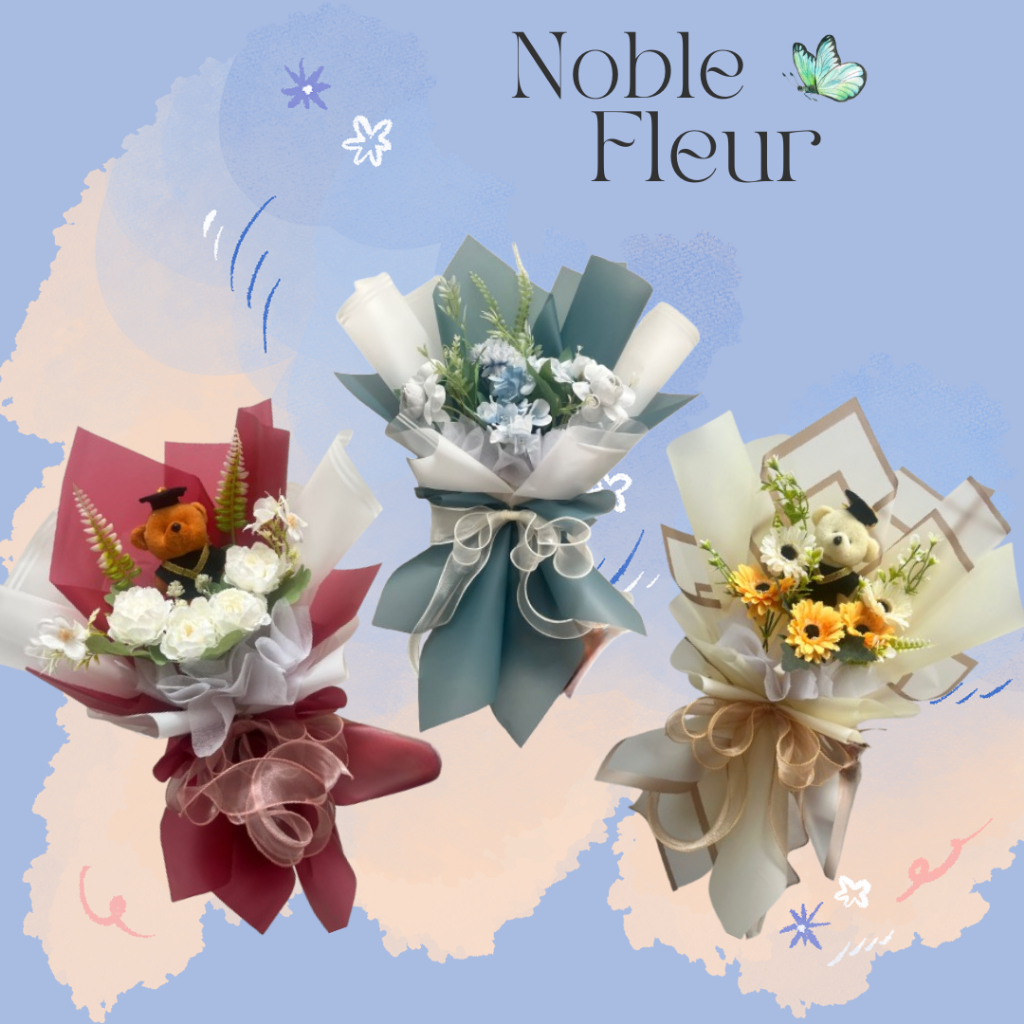 Buket Bunga Artificial / Buket Boneka Wisuda Termurah Surabaya Buket Bunga Korean Wrapping