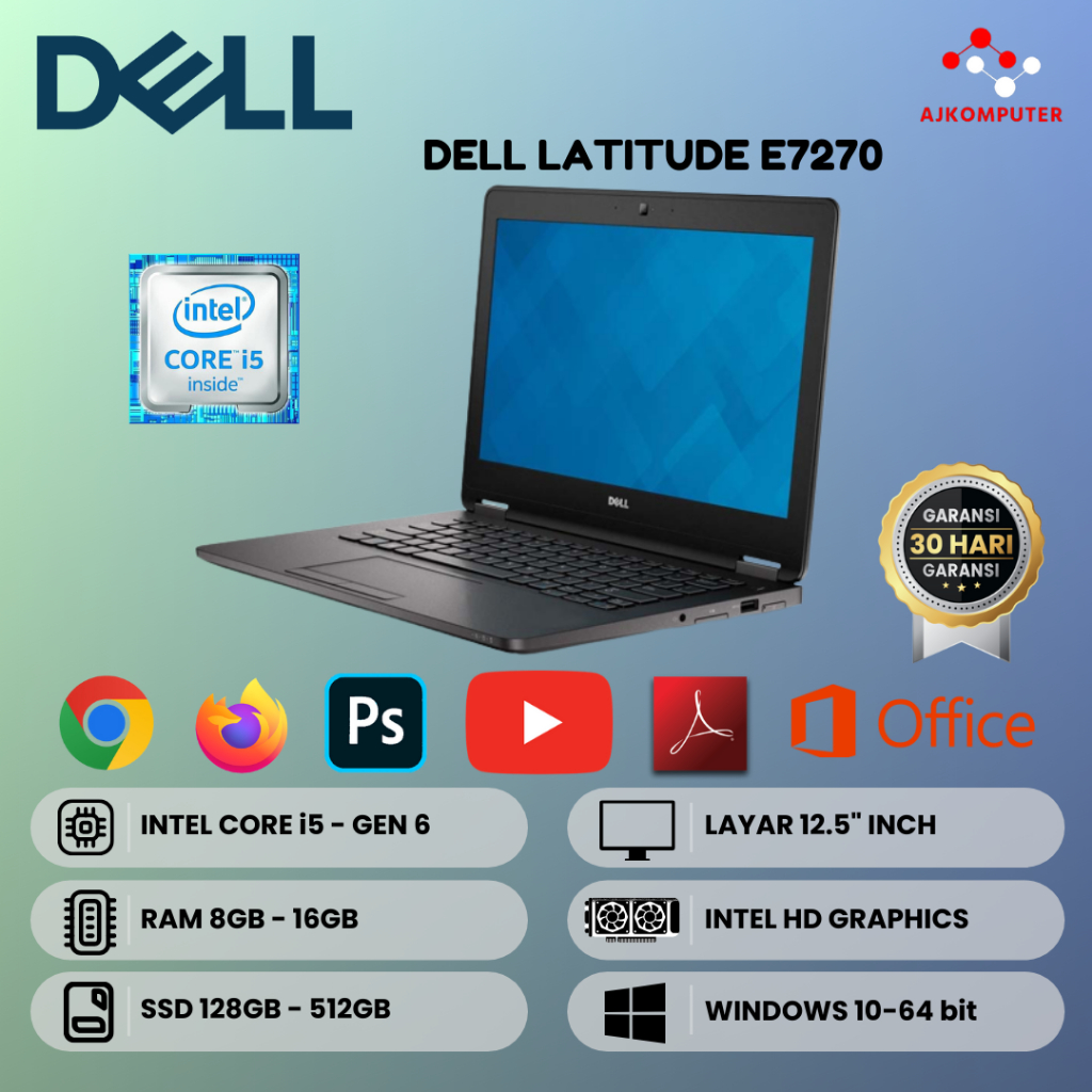 LAPTOP DELL LATITUDE CORE i3 / i5 / i7 | SECOND MURAH BERGARANSI