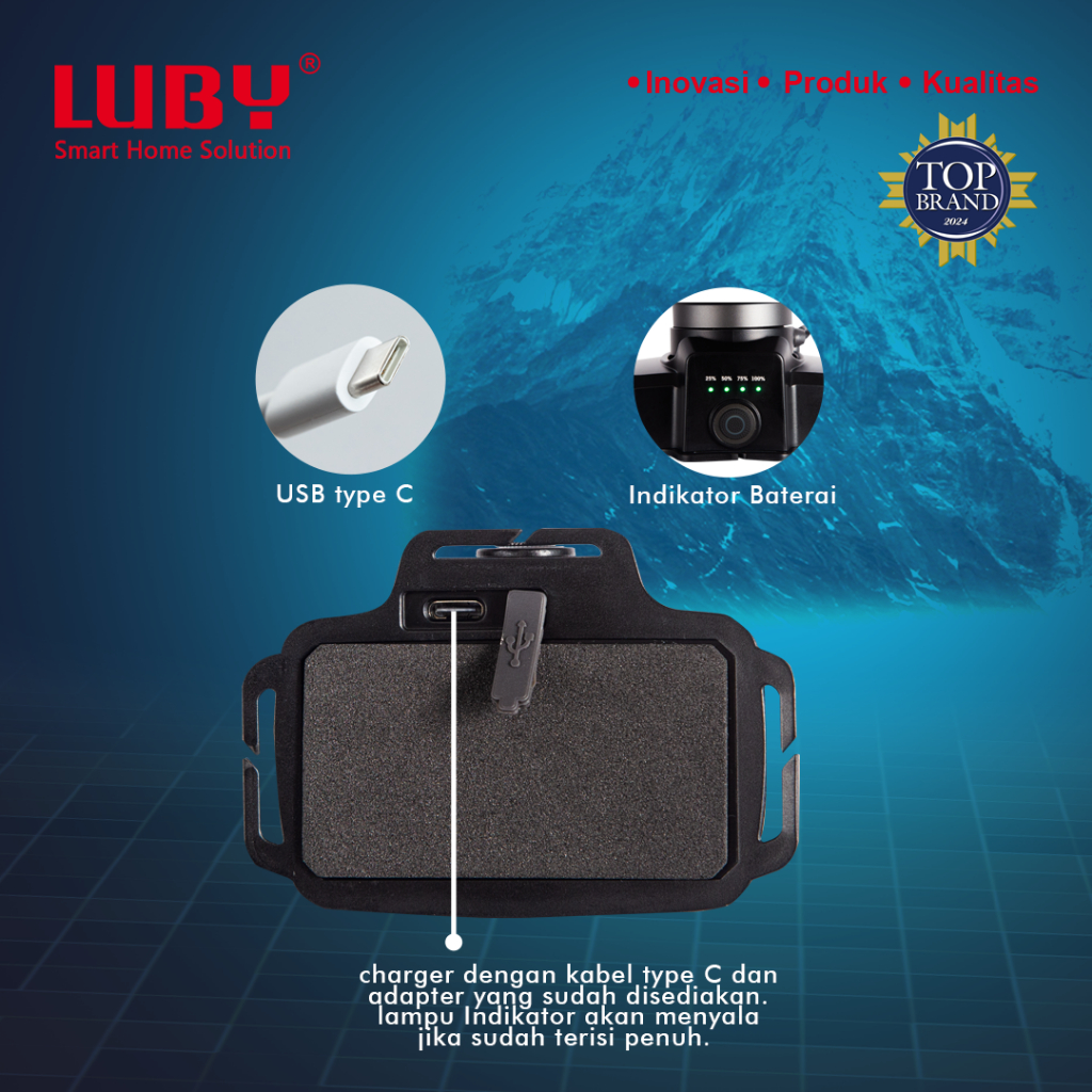 NEW - LUBY HEADLAMP SENTER KEPALA CAHAYA MAKSIMAL LASER ZOOM IN ZOOM OUT PERBESAR PERKECIL 65 WATT L