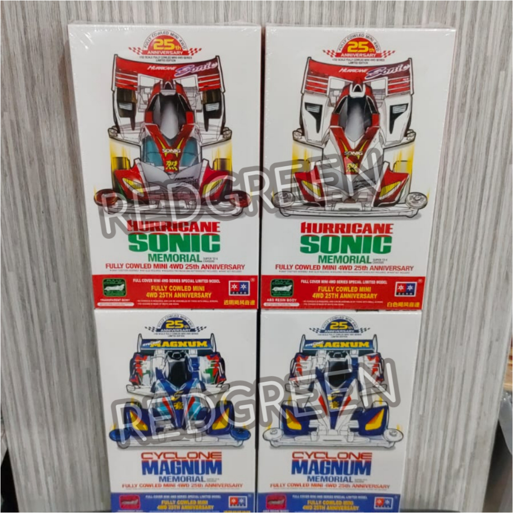 mainan ank tamiya Cyclone Magnum tamiya Hurricane Sonic memorial 25th anniversary 4wd abs resin tran