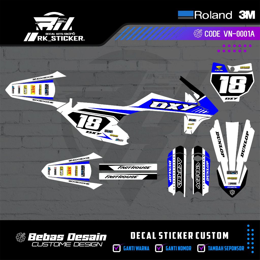 DECAL STIKER KTM 85 2020 - KTM 250 2017 - KTM 250 2020-2022 - KTM 85 2014-2016 - PREMIUM FULLBODY CU