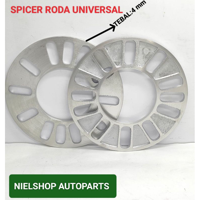 (4 Pcs)Spacer Velg /Spicer Velg Mobil Universal Tebal 4 mm