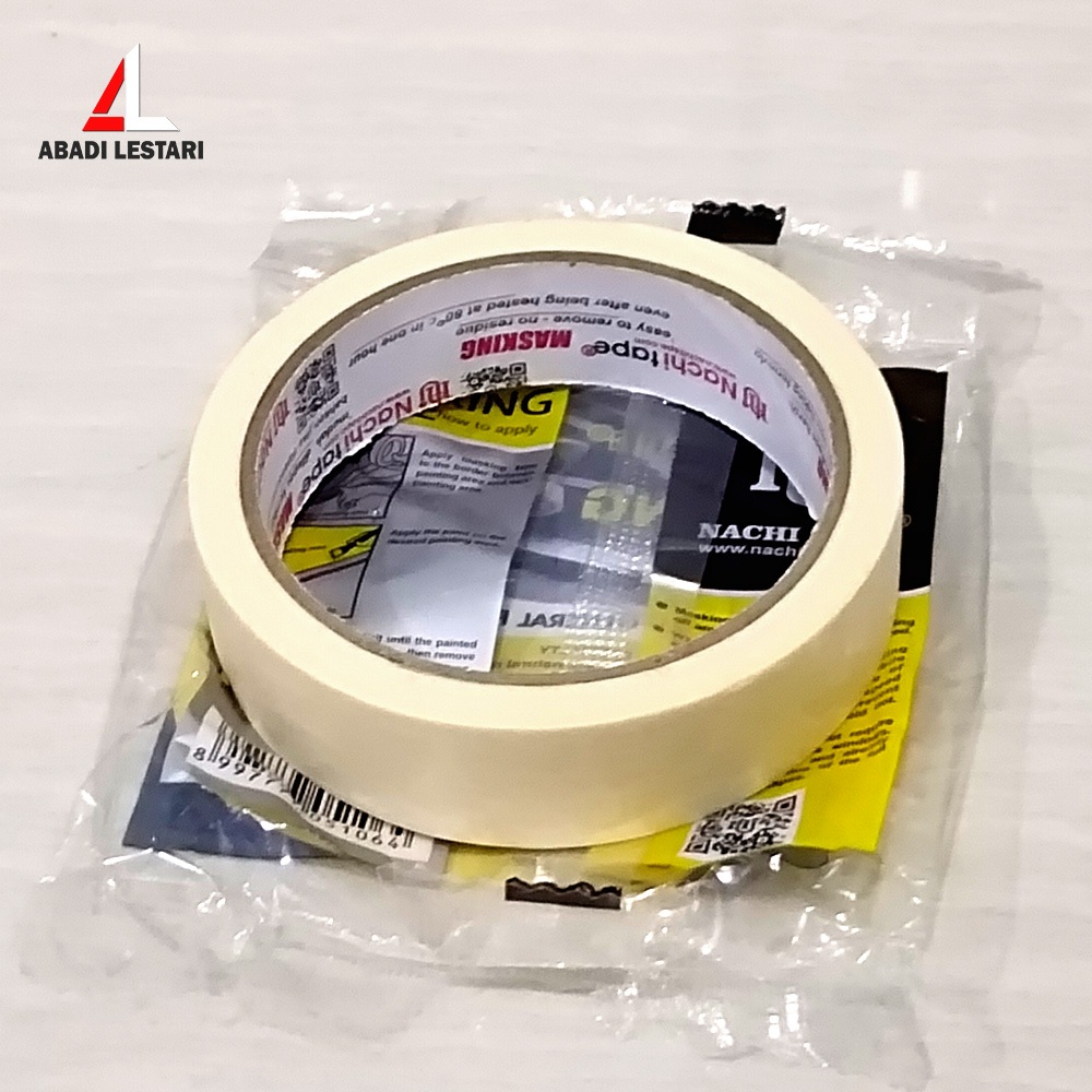 

LAKBAN KERTAS 1 INCH 21 METER / ISOLASI KERTAS 24 MM X 21 METER MASKING TAPE