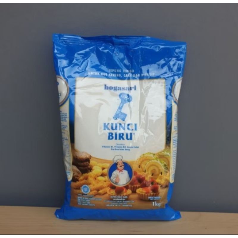 

Tepung Terigu Kunci Biru Premium 1kg