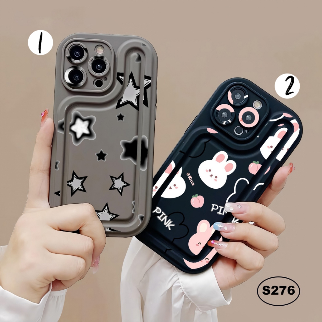 CASE MUGELO AIR BAG PLUFFY MATTE PROTECTION SILIKON SOFTCASE CASING HP BONEKA FOR FOR OPPO VIVO SAMS