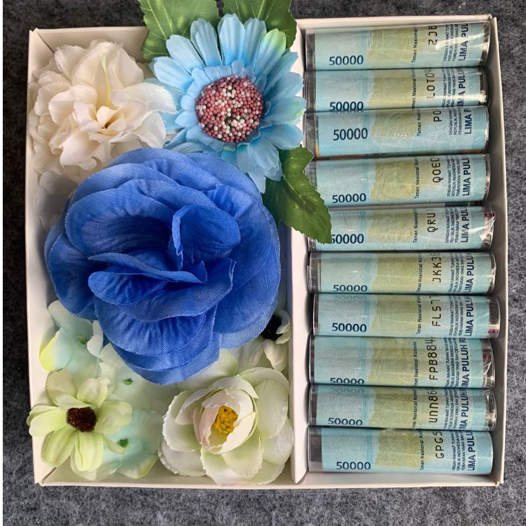 Bucket Uang Asli Pecahan 100rb Termurah / Money Bouquet / Jasa Buket Uang Aesthetic / Hadiah Wisuda,