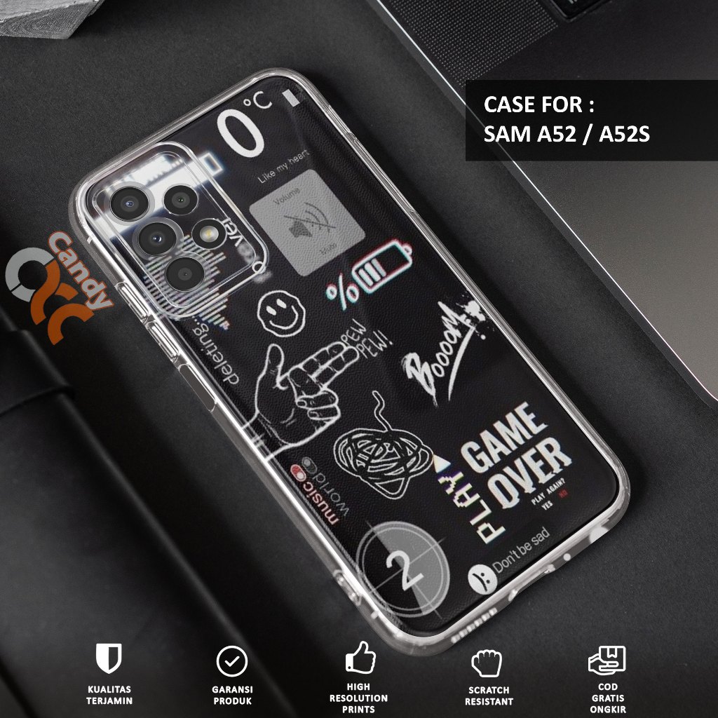 Case SAMSUNG A52 - Casing SAMSUNG A52S Motif NASA TICKET - Softcase Premium Fourside - Bening Transp