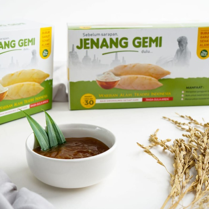 

Jenang Gemi Bubur Asam Lambung Maag Gerd Umbi Garut Gula Aren 2 Box