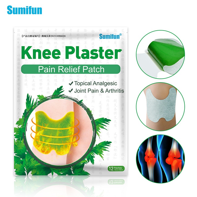 12PCS/KANTONG - Koyo Lutut Herbal Knee Sumifun Ampuh Menghilangkan Nyeri Sendi Pegal Linu / Koyo Lut