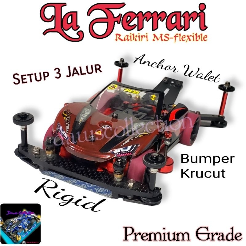 Tamiya mini4wd STO 50 ms-flex chassis - AT pivot anchor sliding bumper