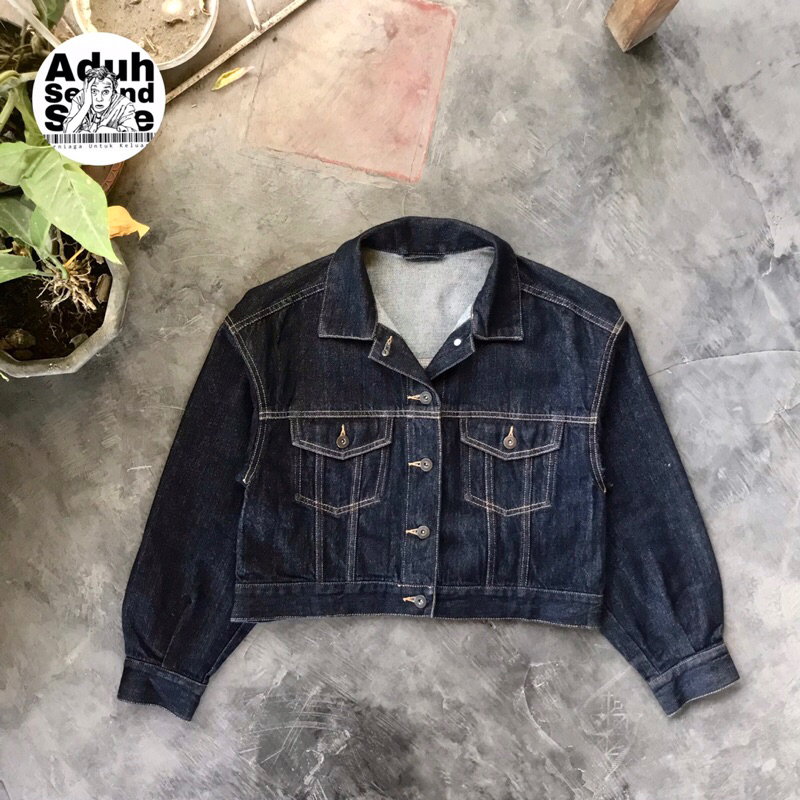 Trucker Jeans Crop by GU