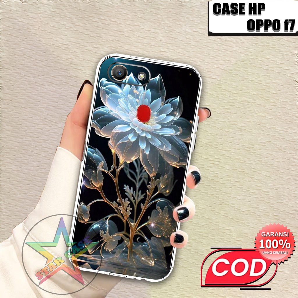 Case OPPO F7 TERBARU Motif [DARK BATIK] Terlaris Casing OPPO F7 Terbaru Softcase Clear Protected Cam