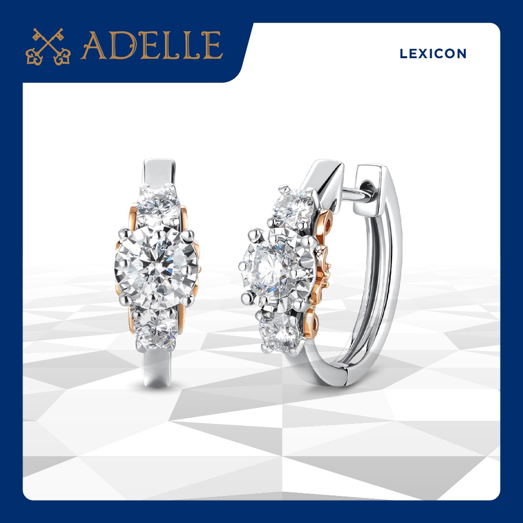 Adelle Jewellery - Memoir Diamond Earrings - Anting Emas Berlian