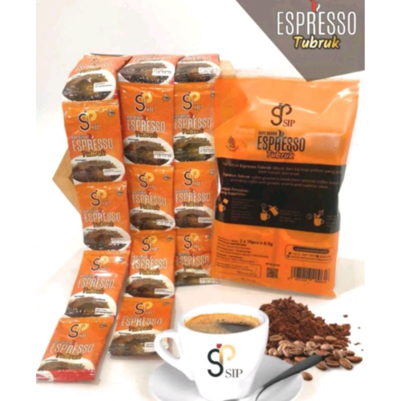 

Sip kopi bubuk espresso tubruk isi 20sachet @6,5g