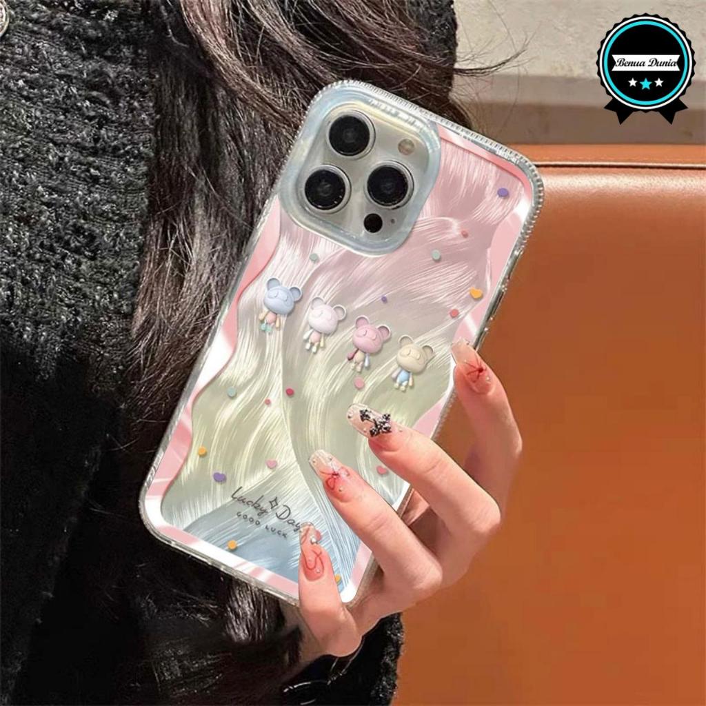 SS949 Softcase Silikon Feather Case Lucky Day Bear Casing Hp Compatible For Xiaomi Redmi Note 7 8 9 