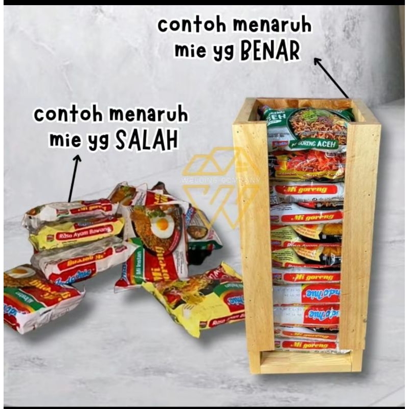 tempat mie instan/wadah mie instan/rak mie