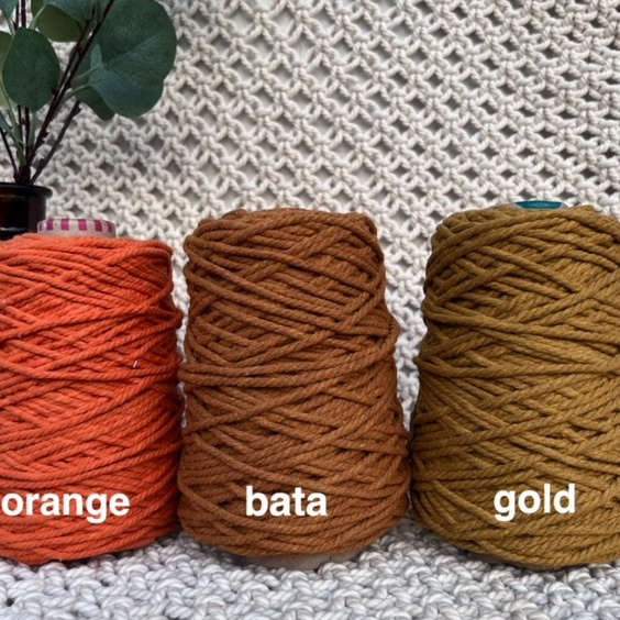 

Tali macrame katun 5gr cotton rope benang warna