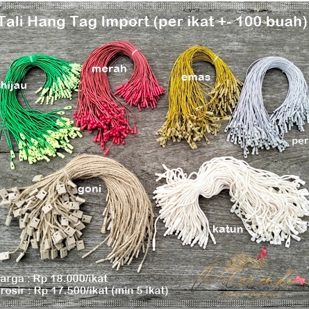 

LIMITLESS TALI33 Tali Hang Tag Import per ikat 1 buah