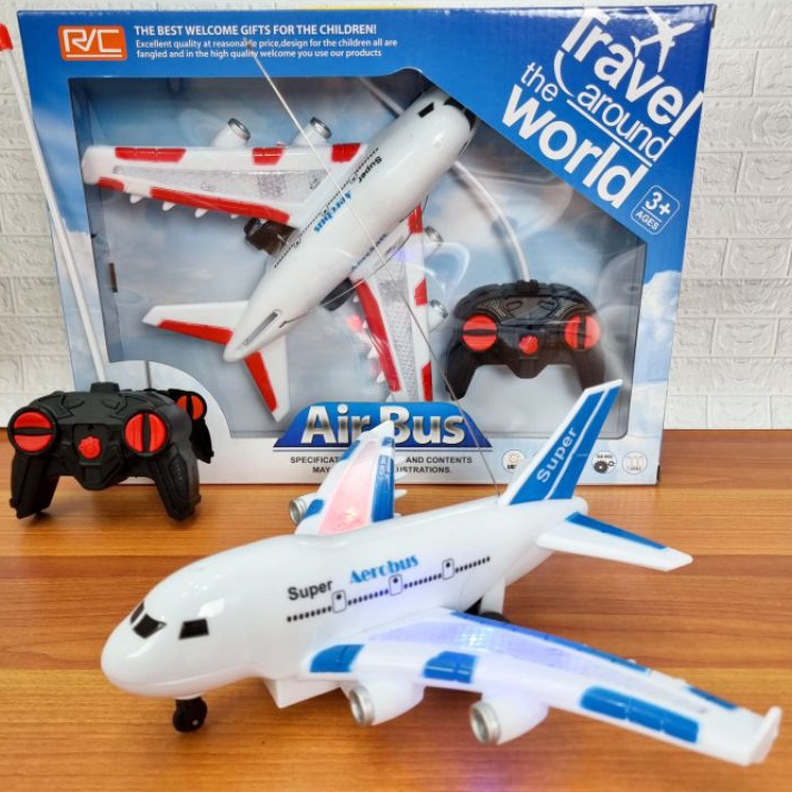MURAH ABIEZ Mainan RC Pesawat Terbang Aerobus  Rc Pesawat Terbang Airbus Travel Around The World 84