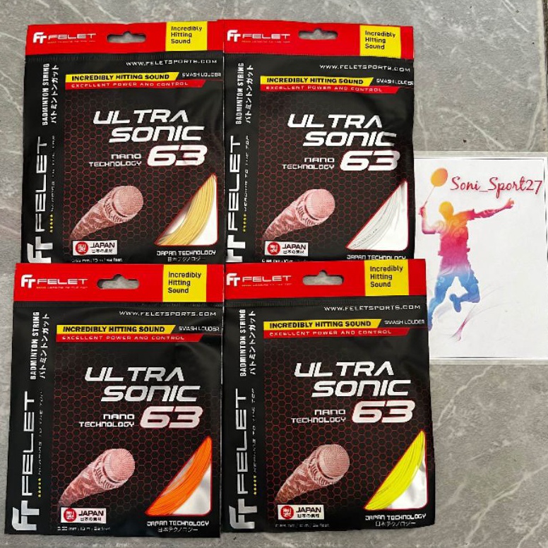 Terbaik SENAR RAKET BADMINTON FELET ULTRA SONIC63ORIGINAL