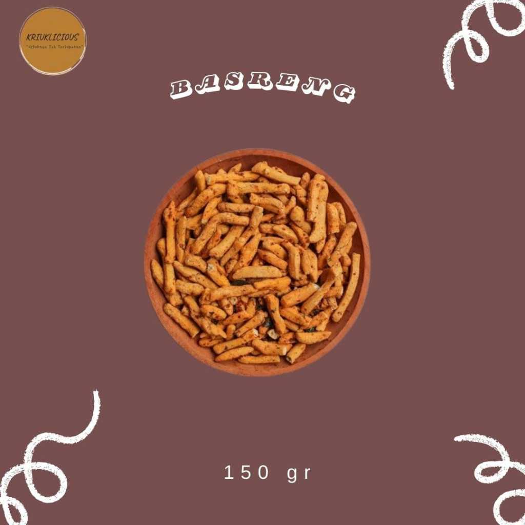 

Kriuklicious - Basreng / Baso Goreng Pedas Daun Jeruk Renyah Gurih 150 gram