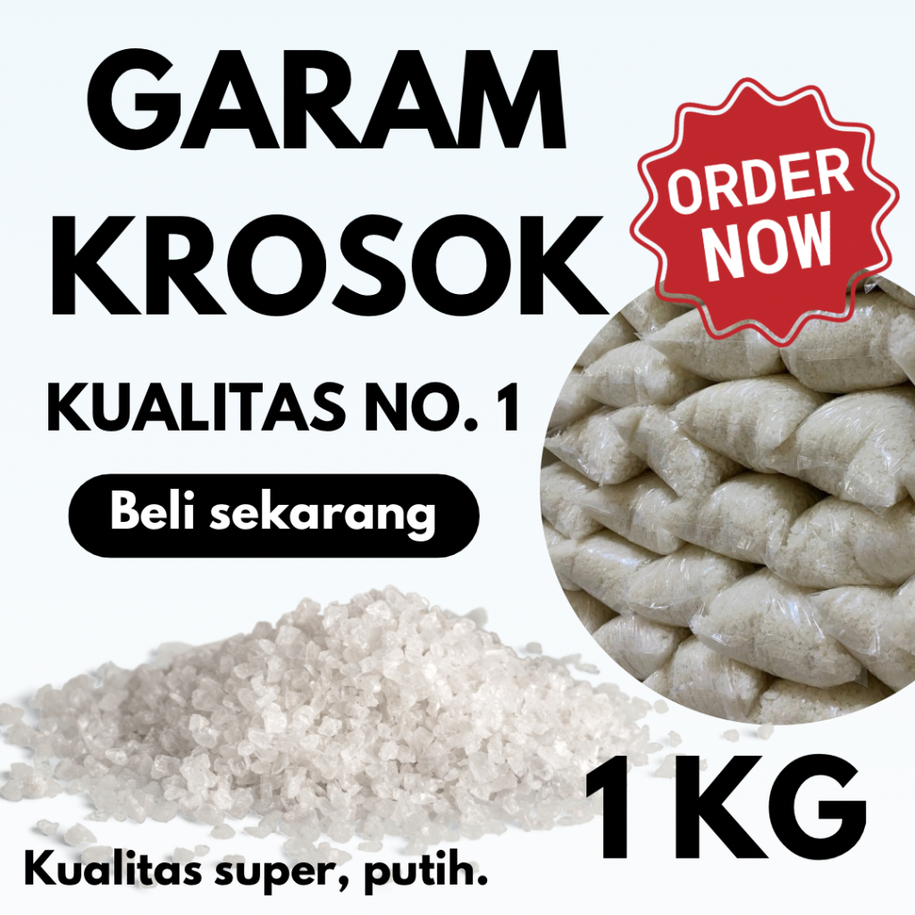 

GARAM KASAR 1 KG | GARAM KROSOK 1 KG