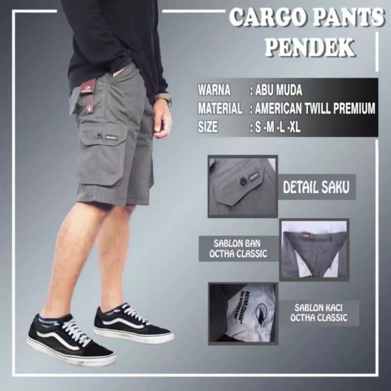 Celana cargo pendek pria Jumbo Distro 28 - 42 celana PDL pendek pria cargo murah