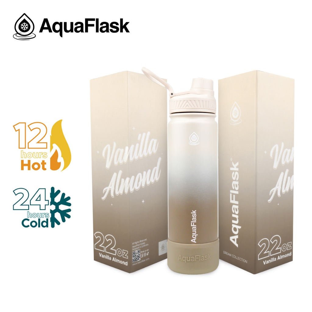 AquaFlask Dream Collection 4.0 Bottles 22oz / 32oz / 40oz - Vanilla Almond