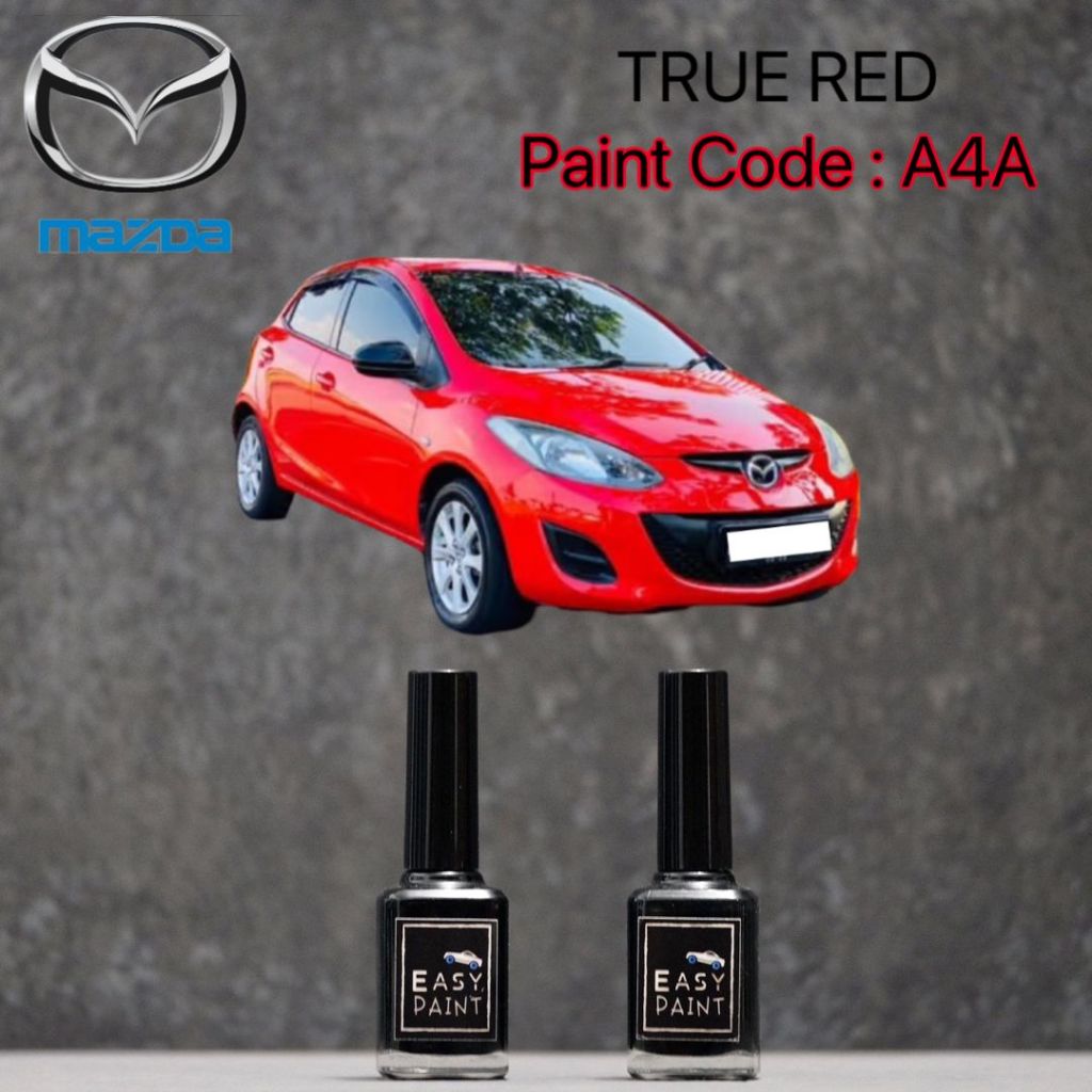 Cat Oles Mobil True Red Solid A4A Mazda 2 Old Merah Ferrari 15ml