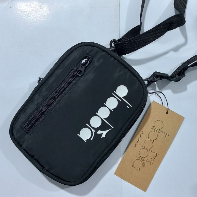 Diadora Gristi Men's Shoulder Bag - Black |Slingbag Diadora Original Black | Tas Slempang Diadora - 
