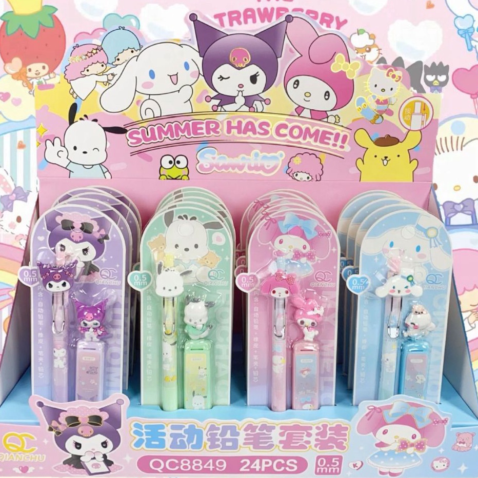 

MURAH BERKULITAS Set Pensil Mekanik karakter SANRIO Free Refill Isi Pensil 5 mm Free Pengahapus karakter 8849