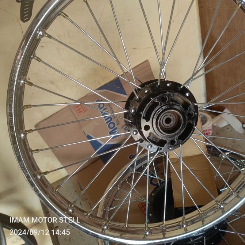 velg pelek jari-jari ring 19 siap pasang/tempur all motor
