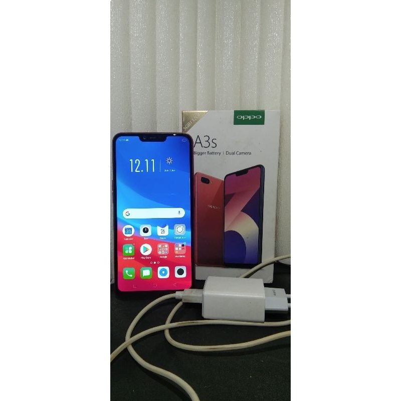 Oppo a3s second (bekas) ram 3 FULLSET